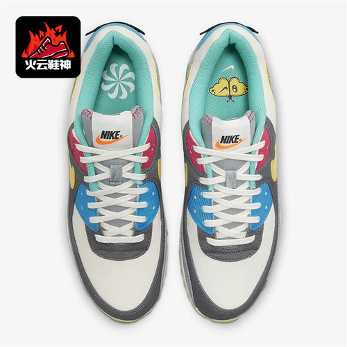 Nike/耐克正品Air Max 90男士运动复古气垫拼接跑步鞋DM8171-001