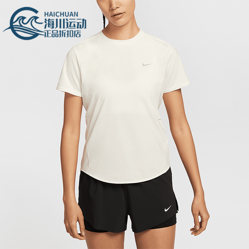 Nike/耐克正品2025女士透气针织跑步经典圆领训练短袖HM9699-133