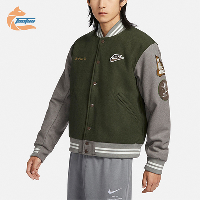 Nike/耐克正品冬新款男士经典拼接宽松保暖图案外套FV4026-325