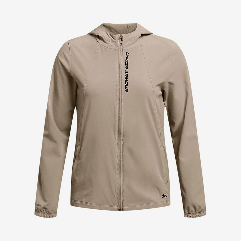 UA/安德玛正品OutRun the Storm Jkt女士复古长袖夹克1377043-203