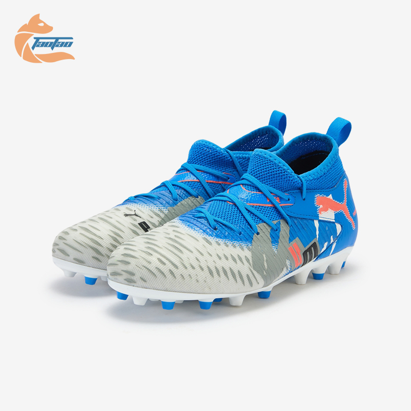 Puma/彪马正品2025冬季款儿童减震运动耐磨中帮足球鞋108789-01