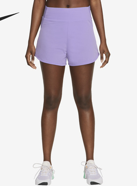 Nike/耐克正品训练透气高腰衬里跑步女子运动短裤DX6019-567