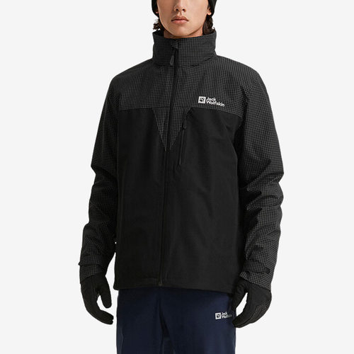 Jack wolfskin/狼爪正品冬季男子户外防风运动时尚单层冲锋衣
