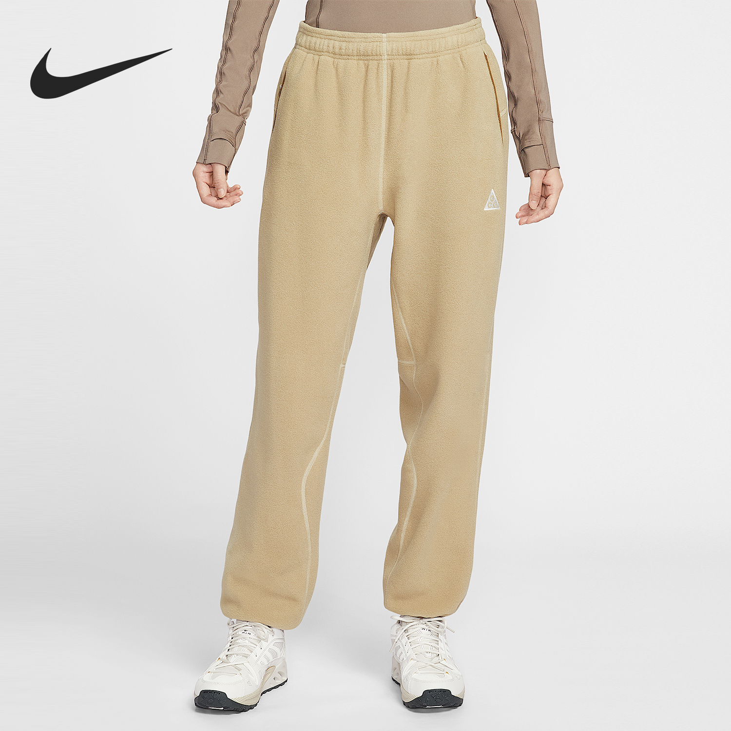 Nike/耐克正品Wolf Tree女士休闲摇粒绒运动束脚长裤HJ0242-297