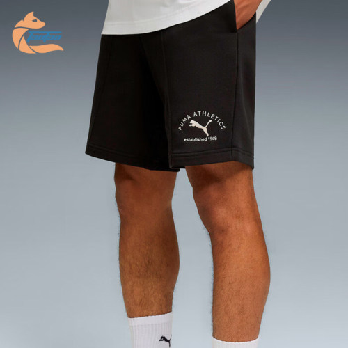 Puma/彪马正品2025夏季款男士宽松梭织户外跑步运动短裤691057-01
