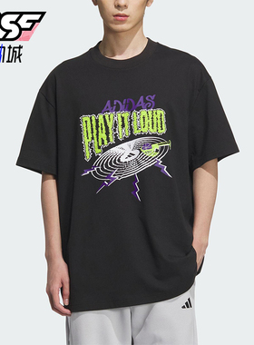 Adidas/阿迪达斯正品新款男士透气图案篮球经典运动短袖KA2297