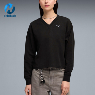 Puma/彪马ES新款女黑色运动休闲日常经典穿运动卫衣694093-01