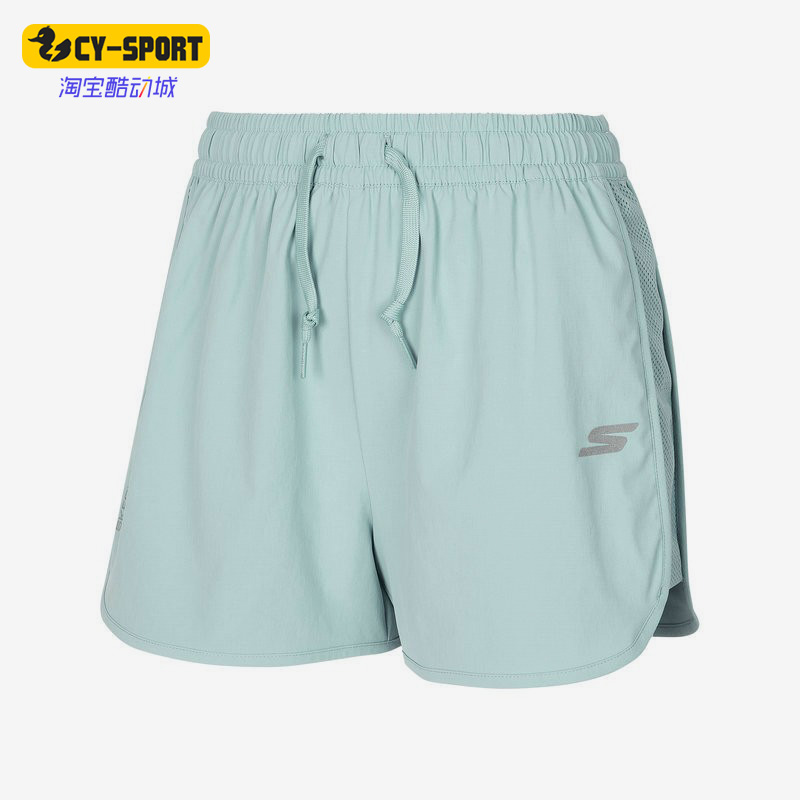 Skechers/斯凯奇正品夏季新款女子运动休闲梭织透气短裤P122W044