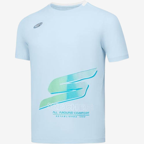 Skechers斯凯奇正品儿童SS25舒享系列款短袖T恤P225B080-00PT