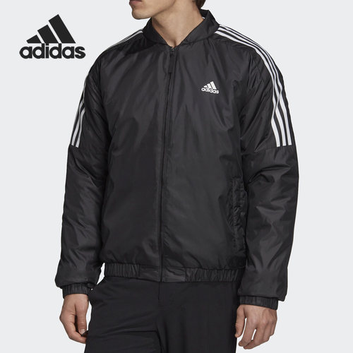 Adidas/阿迪达斯正品男子立领保暖时尚休闲运动棉服 GH4577