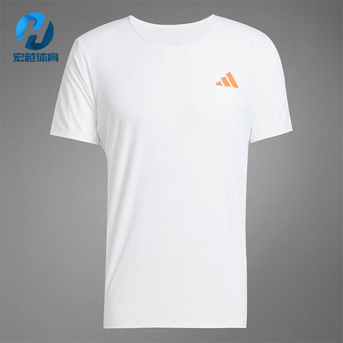 Adidas/阿迪达斯正品经典男士经典跑步健身运动修身圆领T恤JD4200