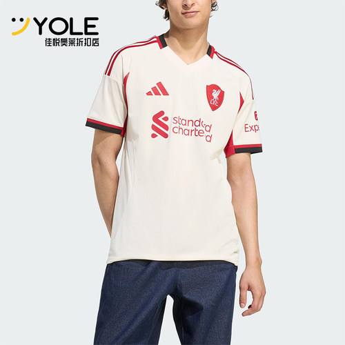 Adidas/阿迪达斯正品LIVERPOOL男士训练透气足球比赛短袖JV6487