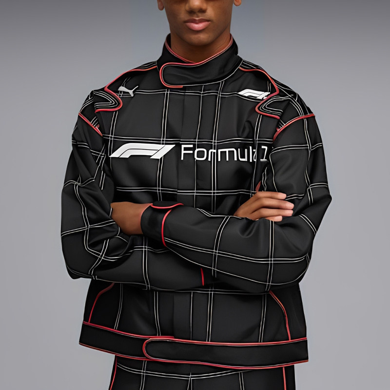Puma/彪马正品F1赛车夹克新款男黑红色街头经典夹克外套632988-01