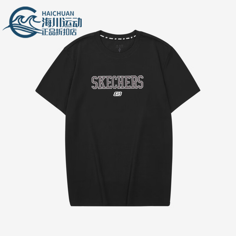 斯凯奇男女运动透气时尚休闲短袖