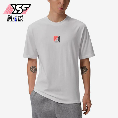 Nike/耐克正品JORDAN新款男白色印花圆领经典短袖T恤IF3065-100