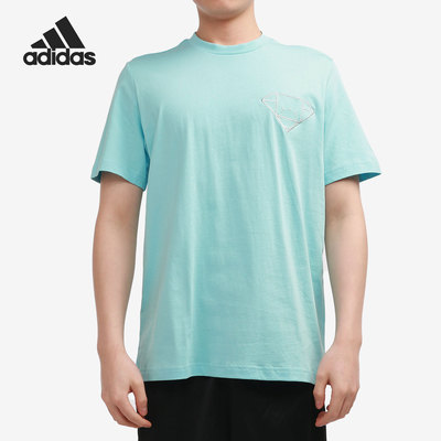 Adidas/阿迪达斯正品夏季新款休闲短袖男子上衣透气T恤 GN5115