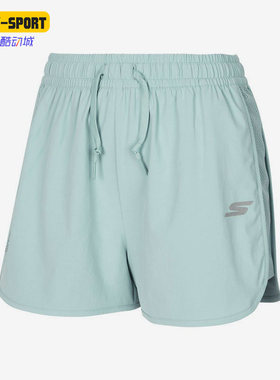 Skechers/斯凯奇正品夏季新款女子运动休闲梭织透气短裤P122W044