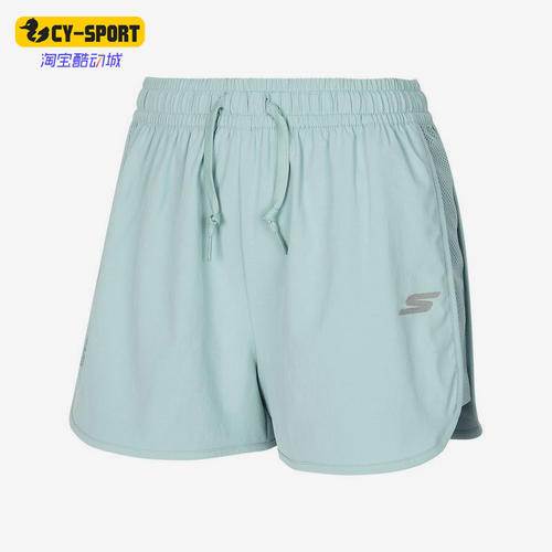 Skechers/斯凯奇正品夏季新款女子运动休闲梭织透气短裤P122W044