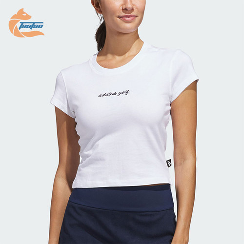 Adidas/阿迪达斯正品GOLF T-SHIRT女士经典高尔夫短袖T恤KB2406