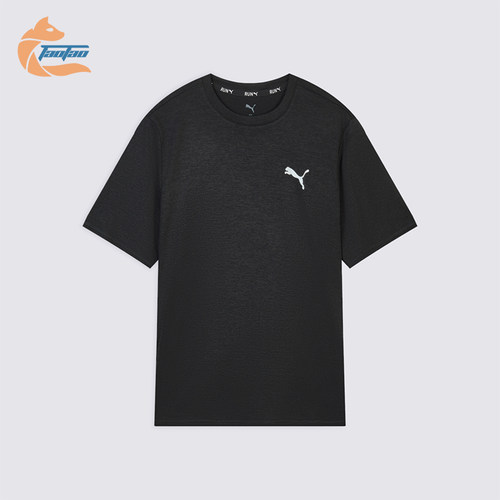 Puma/彪马正品男士跑步运动简约透气圆领短袖T恤 529347-01