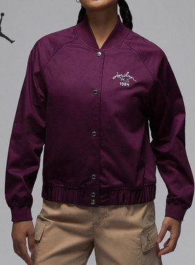 Nike/耐克正品JORDAN女士时尚刺绣运动夹克外套FN5787-610