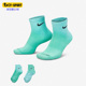 耐克正品 新款 男女运动休闲透气中筒袜两双装 Nike DH6304 906