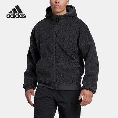 阿迪达斯男子双面羊羔毛外套