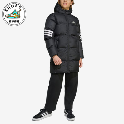 Adidas/阿迪达斯正品FutureIcons新款儿童经典黑白色棉服JW2478