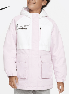 Nike/耐克正品Midlength大童保暖防风运动棉服外套FV3043-663