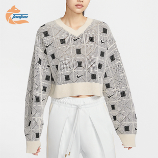 V领针织毛衣FV7802 Nike Osaka女士短款 Naomi 110 耐克正品