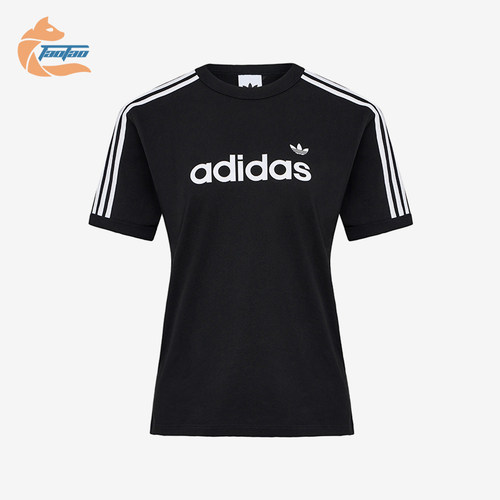 Adidas/阿迪达斯正品三叶草LINEART-SHIRT新款经典短袖T恤HZ9542