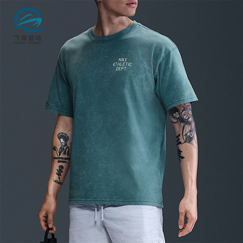Nike/耐克正品夏季款男士训练落肩休闲透气经典短袖HJ3694-006