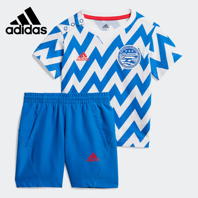 阿迪达斯婴童印花运动套装