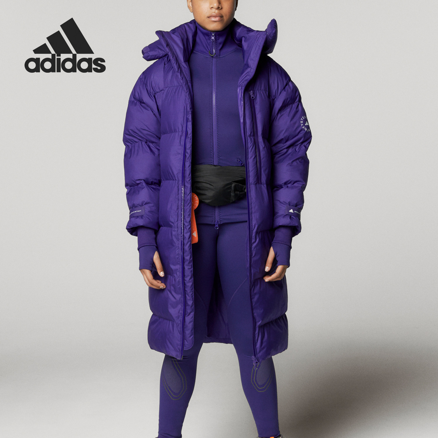 Adidas/阿迪达斯正品 SMC 女子冬季保暖连帽运动棉衣FU3607