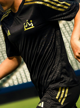 Adidas/阿迪达斯正品SALAH TR JSY Y 大童足球运动球衣HR8837