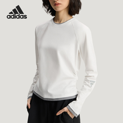 Adidas/阿迪达斯正品FOSWAFLELONGSLEVETOP女经典长袖T恤KU5430