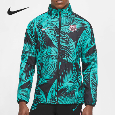 Nike/耐克正品巴萨AWF冬季男子休闲运动足球夹克外套CK8570-396