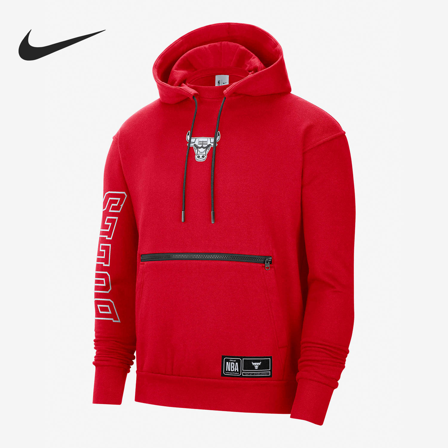 Nike/耐克正品芝加哥公牛队NBA男子套头连帽卫衣DH9448-657