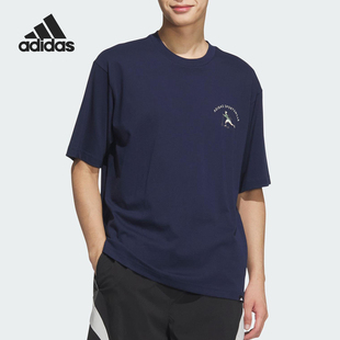 款 2026夏季 男士 宽松经典 JL6060 Adidas 户外透气短袖 阿迪达斯正品
