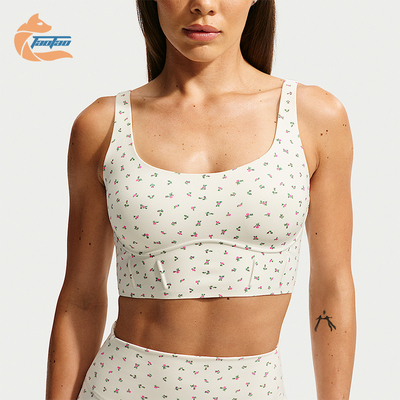 Nike/耐克正品女士时尚吸汗速干满印束身运动内衣IV4903-108
