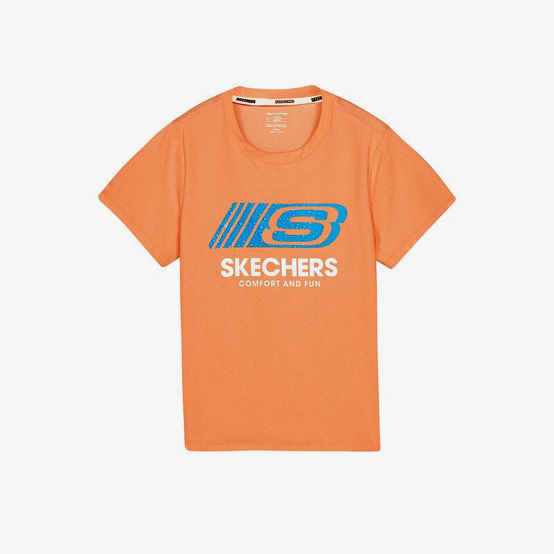 Skechers/斯凯奇正品夏季新款短袖T恤衫袖套大童运动透气套装