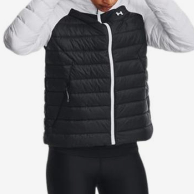 UA/安德玛正品运动女士时尚拉链保暖休闲舒适羽绒服1365074-002