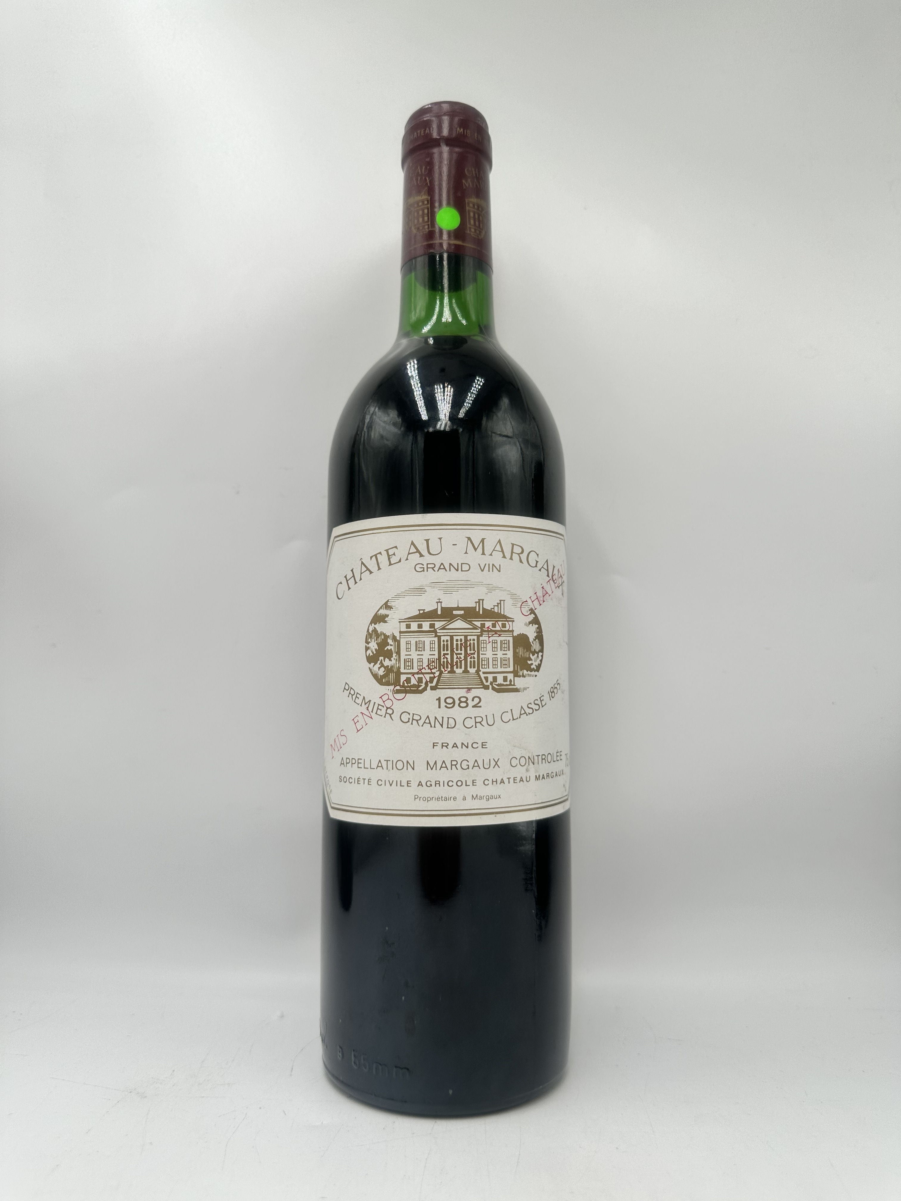 1982年法国波尔多一级庄玛歌酒庄正牌大玛歌红酒古堡干红葡萄酒