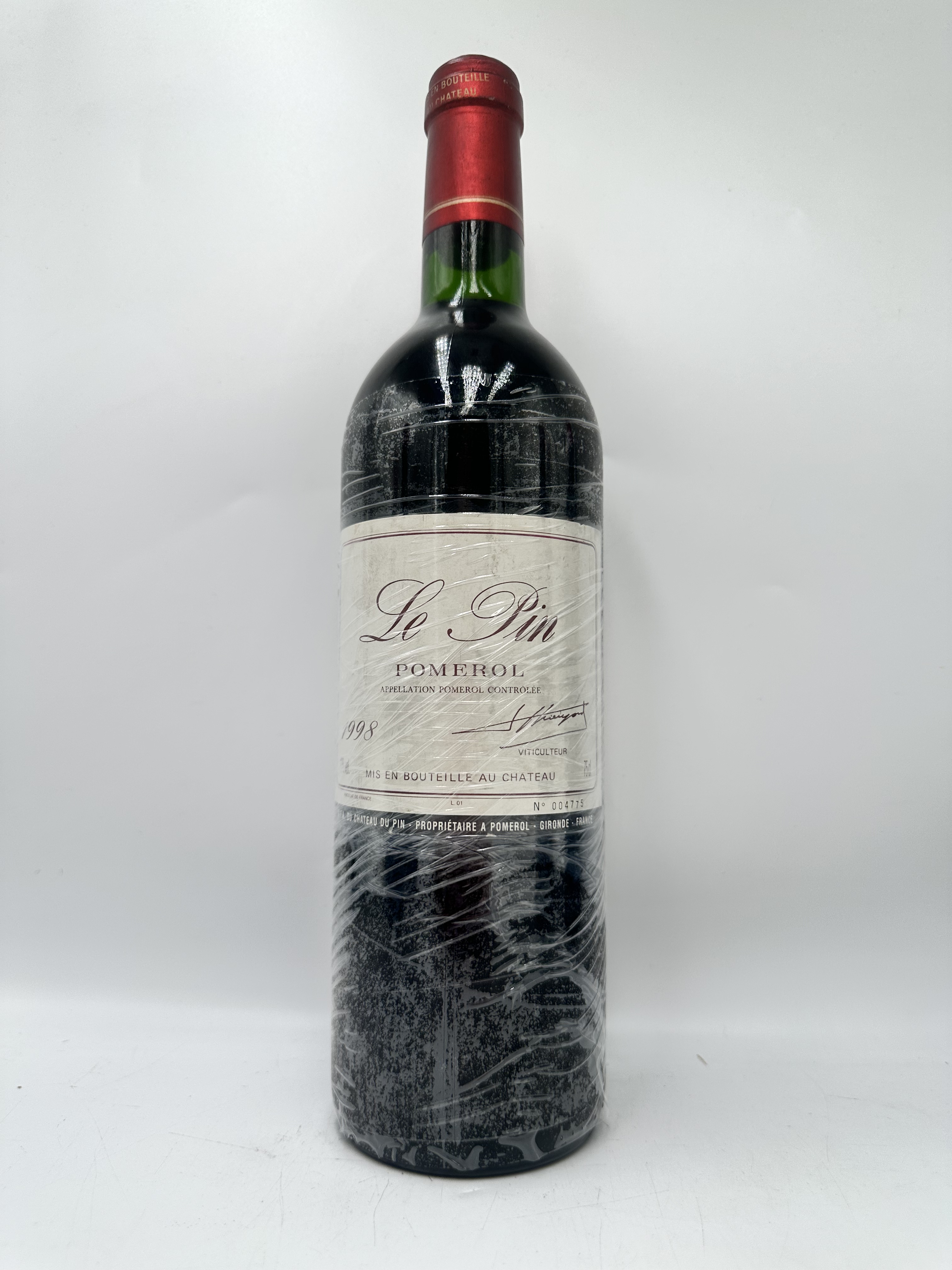 1998年里鹏正牌干红葡萄酒法国原瓶进口红酒