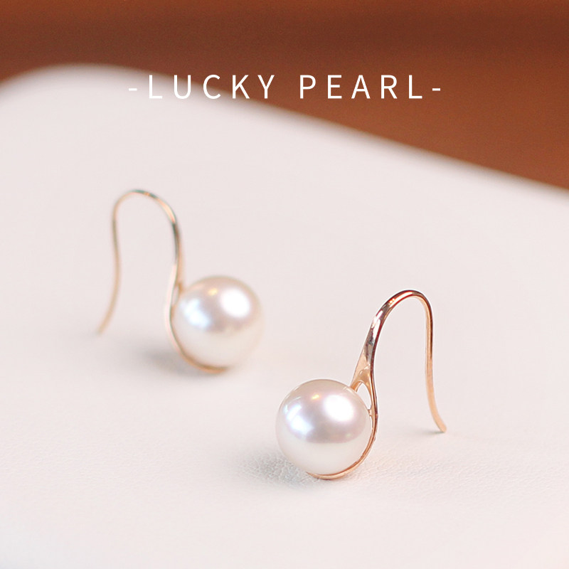 有幸珍珠耳钩 18K金Akoya海水珍珠高跟鞋正圆高亮简约珠宝耳饰女,珠宝/钻石/翡翠,耳饰,淘宝优惠券,粉丝福利购,淘宝优惠卷