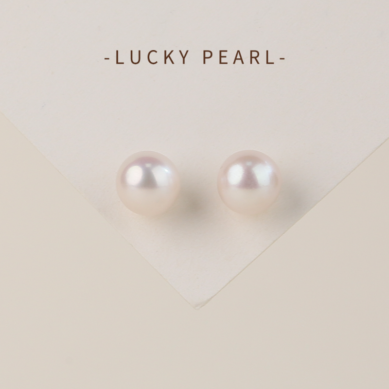 有幸18K金淡水珍珠耳钉