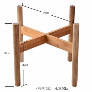 十字花架实木花架楠竹绿萝架子桌面鱼缸花盆底座落地阳台客厅花架