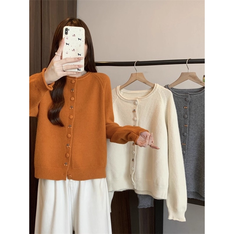 大朗毛衣外套女款秋季2025新款爆款针织开衫时尚洋气时髦早秋上衣