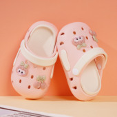 女孩沙滩鞋 儿童洞洞鞋 女童室内防滑软底凉拖鞋 宝宝拖鞋 夏季 新款