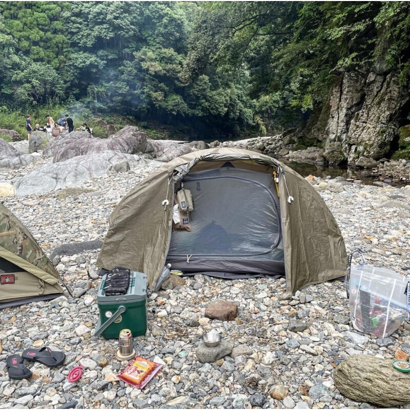 日本Bundok露营户外轻量化单人帐篷自立帐徒步登山SOLO帐篷